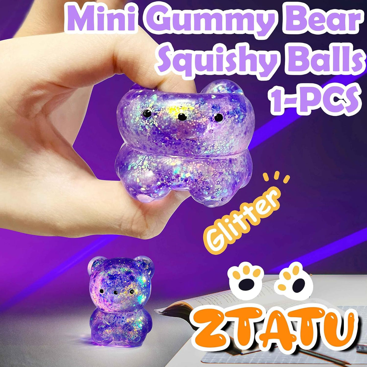 ZTATU Gummy Bear Squishy Stress Balls for Adults Collectible Figurines