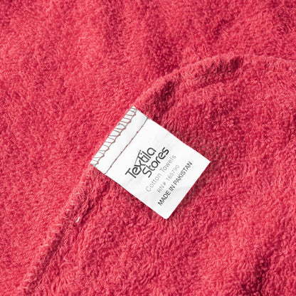 Textila 100% Cotton Hair Wrap Towels for Women (Pack of 2, Raspberry & Green) – Soft & Absorbent Turban Towels for Long, Curly, Frizz-Prone Hair