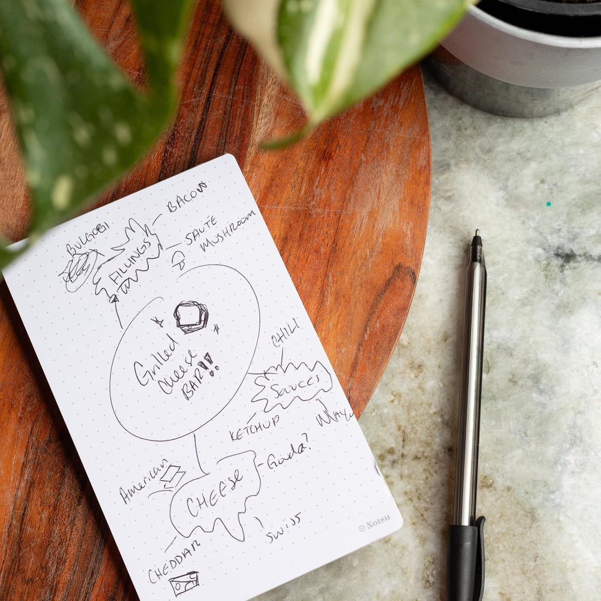 Notsu To Do List Small Desk Notepad 2 Pack 3.9" x 6.3"