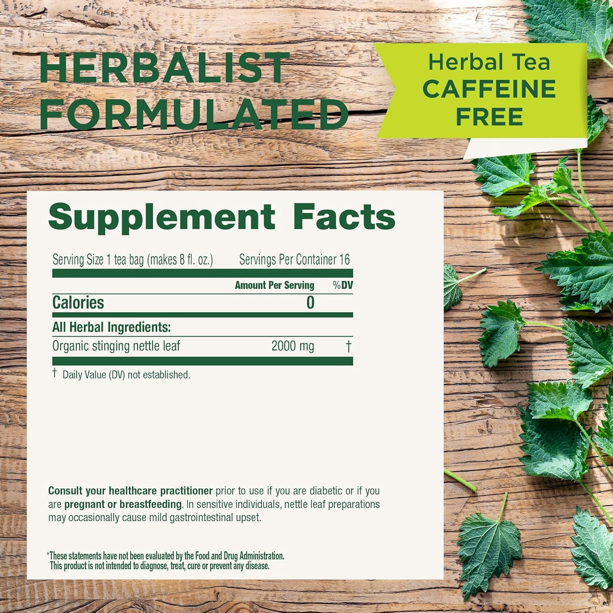 Traditional Medicinals Organic Nettle, 16 Tea Bags