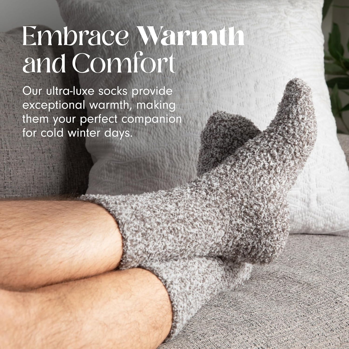 Unboxme Gifts Warm & Cozy Ultra-Luxe Cloud Sock, Gift for Women & Men