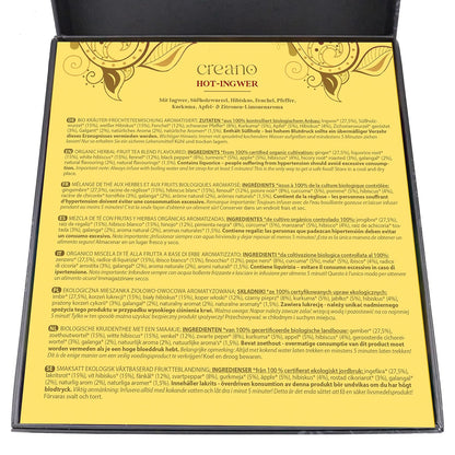 Creano Organic Herbal Tea Sampler Gift Set - Tea Gift Box - 27 Organic Tea Bags in 9 Different Varieties 54 g