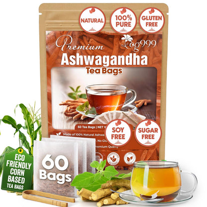 120 Bags Premium Turmeric Ginger Cinnamon Tea, Improve Digestion, Support Brain, Weight, Skin and Sleep, Eco-Conscious Tea Bags and Premium Natural Ingredients. Turmeric Ginger Herbal Tea. No Sugar, No Caffeine, No Gluten, Vegan.