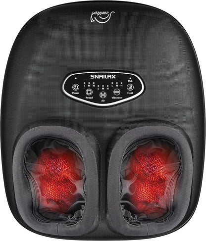 Snailax Shiatsu Foot Massager with Heat, FSA Eligible, Kneading, Compression, Vibration, Feet Massage Machine for Plantar Fasciitis, Neuropathy, Foot Warmer, Gifts for Women Men,Size 13