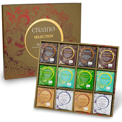 Creano Organic Herbal Tea Sampler Gift Set - Tea Gift Box - 27 Organic Tea Bags in 9 Different Varieties 54 g
