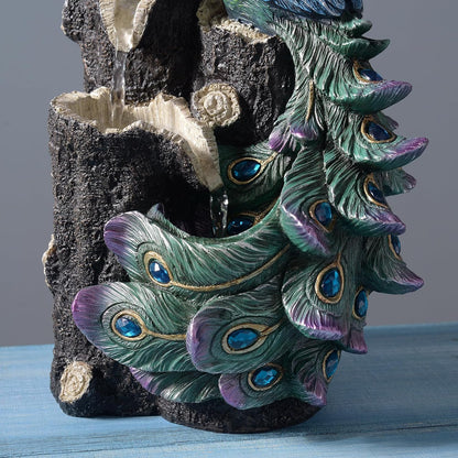 Kalona Tabletop Water Fountain, Indoor Waterfall with Resin Rock Design