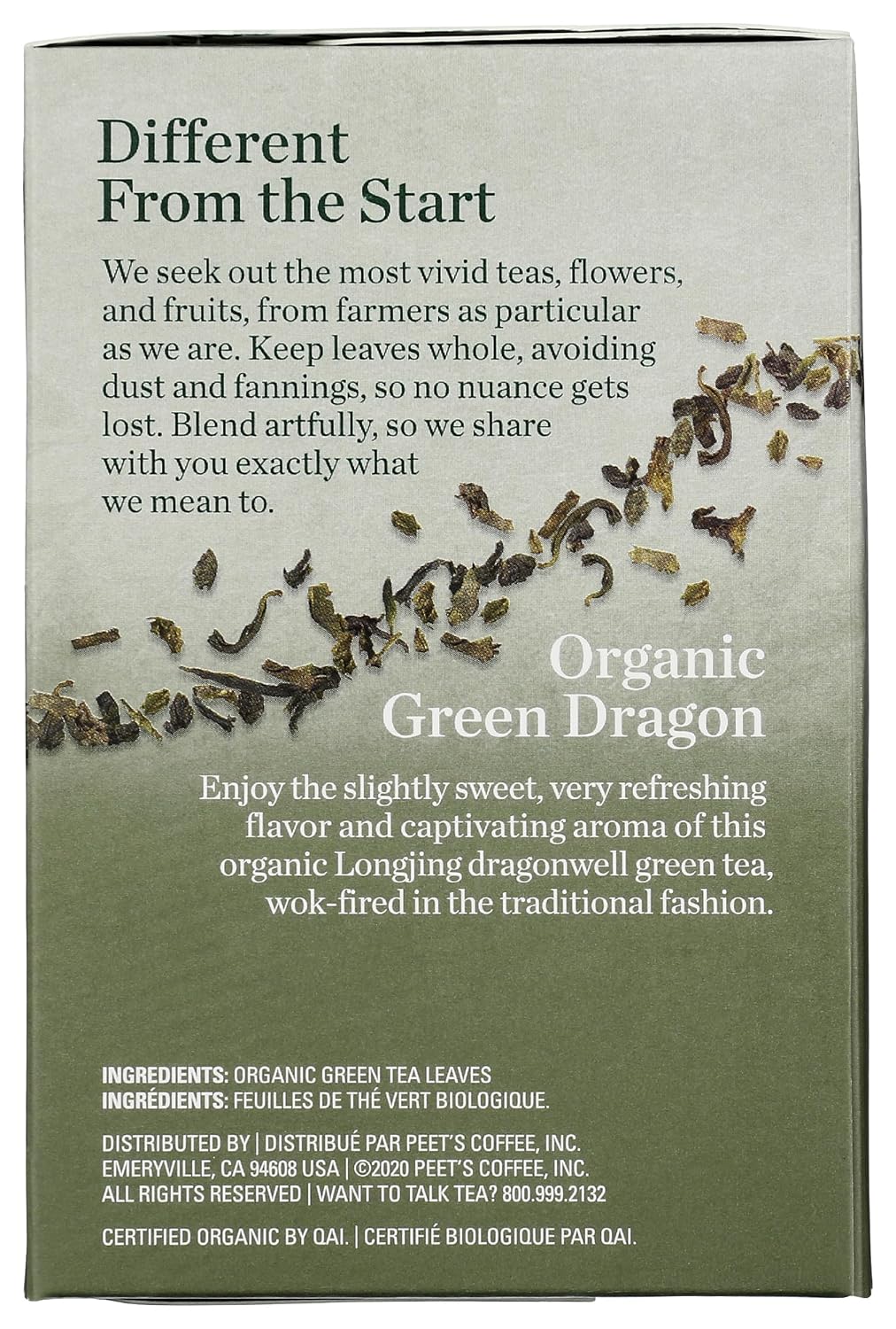 Mighty Leaf Tea Organic Green Dragon Hand-Stitched Tea Bags, 15 ct