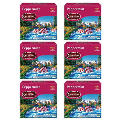 Celestial Seasonings Chamomile Tea Bags - Honey Vanilla Herbal Tea, Caffeine Free, 20 Bags Per Box (Pack of 6)