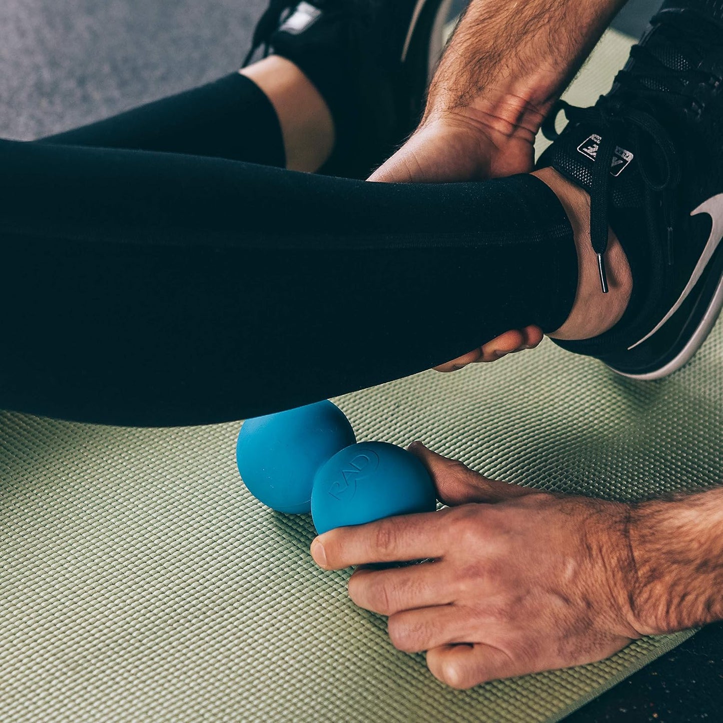RAD Point Release Kit / 5-in-1 Massage Tool Kit with Block, Massage Balls and Peanut Roller for Self Massage, Mobility and Recovery