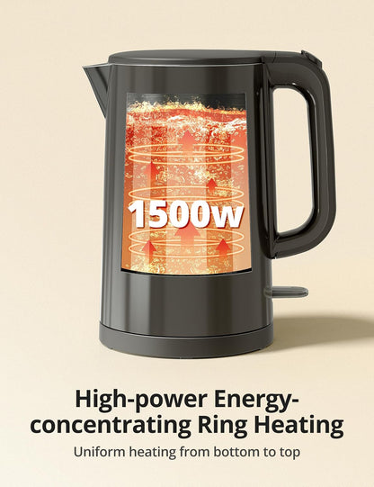 Electric Kettle Temperature Control, 1.7L Large Electric Tea Kettle, 4H Keep Warm Hot Water Boiler with 6 Presets, LED Screen Electric Kettles for Boiling Water, Boil-Dry Protection, BPA Free