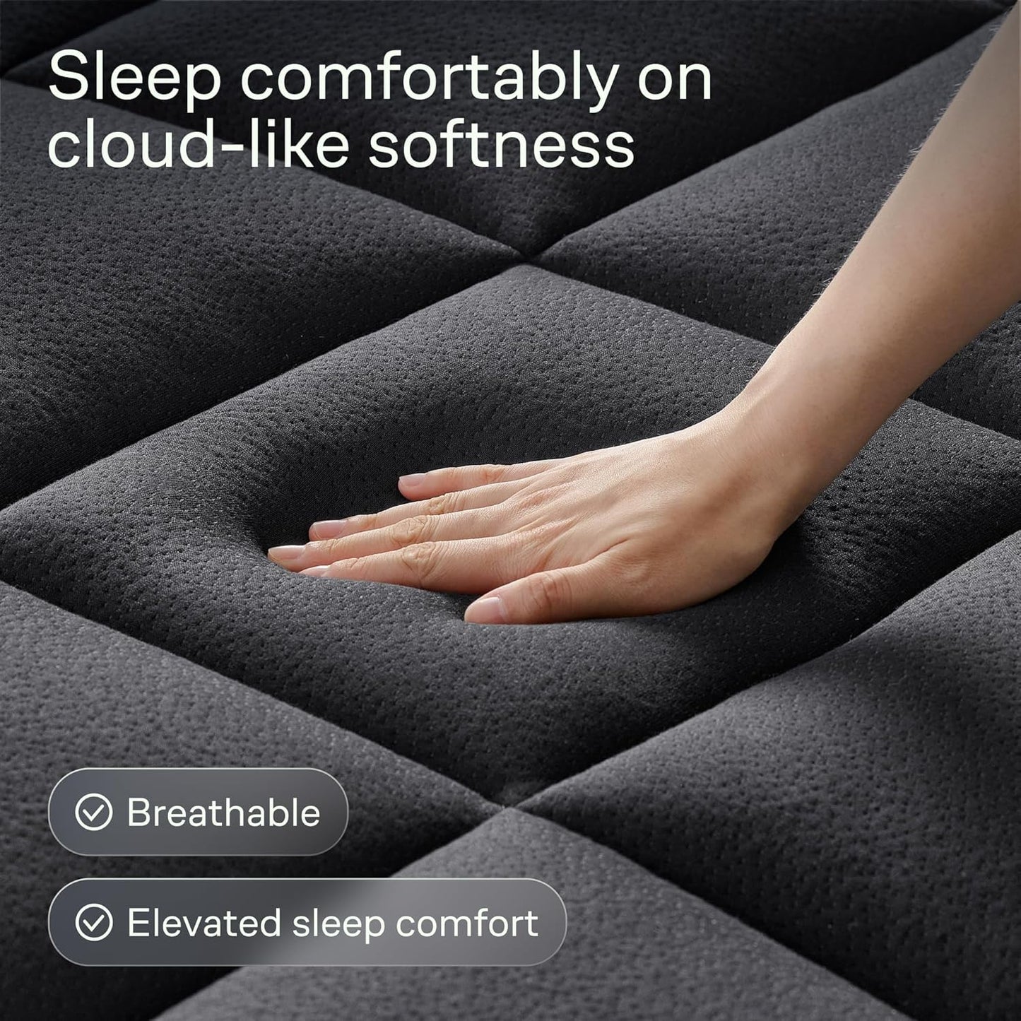 Niagara Sleep Solution Ultra Soft Queen Size Mattress Topper - Rayon Derived from Bamboo Pillow Top Mattress Pad for Back Pain Relief - Naturally Cooling for Hot Sleepers, Green
