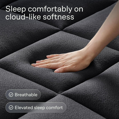 Niagara Sleep Solution Ultra Soft Queen Size Mattress Topper - Rayon Derived from Bamboo Pillow Top Mattress Pad for Back Pain Relief - Naturally Cooling for Hot Sleepers, Green