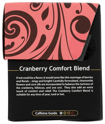 Buddha Teas Organic Cranberry Comfort Blend - Herbal Tea, Caffeine Free
