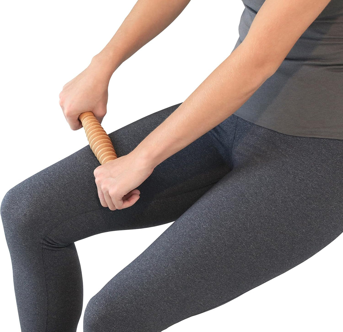 Body Back Wooden Foot Roller - Wood Therapy Massage Tool For Plain Relief