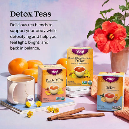 Yogi Herbal DeTox Variety Pack, 16 Tea Bags (3 Pack)