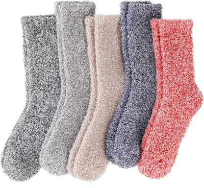 EBMORE Womens Fuzzy Socks Slipper Fluffy Cozy Comfy Cabin Plush Warm Winter Sleep Home Soft Socks