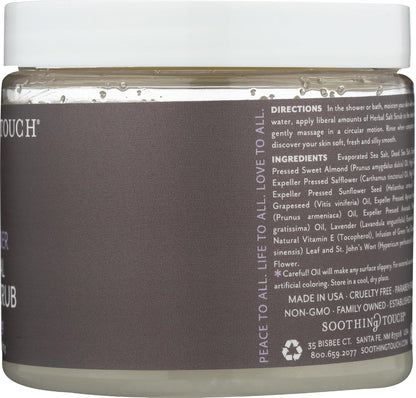 Soothing Touch Herbal Salt Scrub, Lavender - 20 Oz