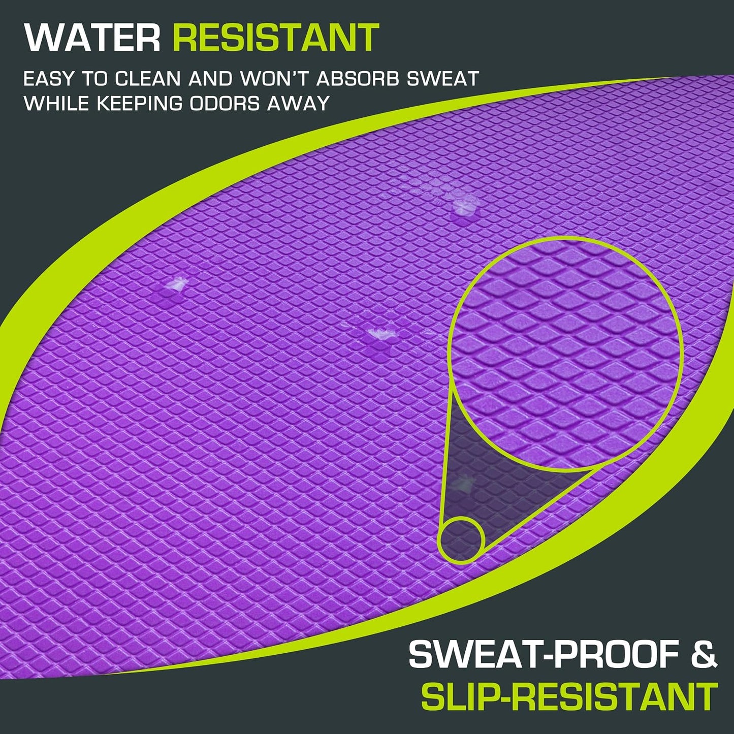 ProsourceFit Exercise Balance Pad, Non-Slip Cushioned Foam Mat & Knee Pad for Fitness and Stability Training, Yoga, Physical Therapy