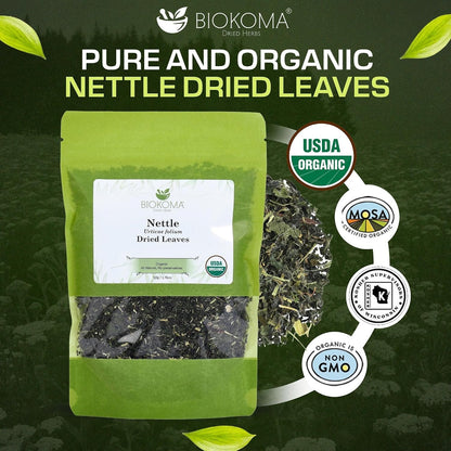 Biokoma Organic Nettle Leaf 1.76oz Urtica Dioica Tea Herb Seasonal Support