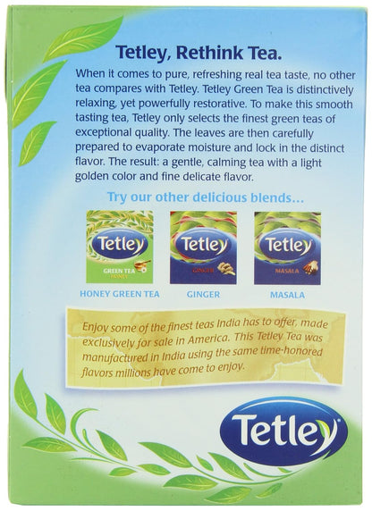 Tetley, Natural Green Tea, 72 Count, Hot or Iced, Light, Refreshing Green Tea