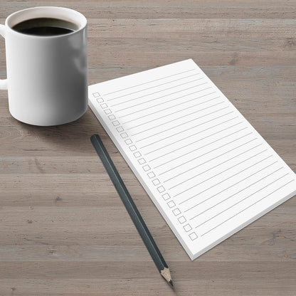 321Done Checklist Notepad, 5.5x8.5 Inches, 50 Sheets, To Do List