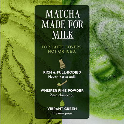 Encha Matcha - Latte Grade Matcha Powder - Unsweetened, First Harvest, Organic Green Tea Powder From Uji, Japan (30G/1.06 Ounce) Premium for Latte, Smoothie - Caffeine, L-Theanine