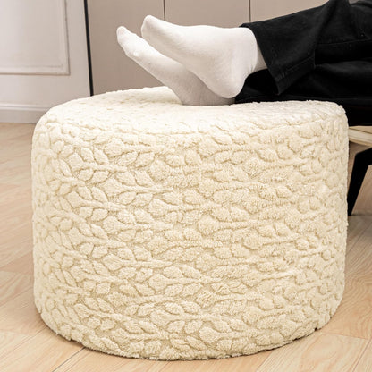 Round Pouf Ottoman 20 x 20 x 14 Inches Boho Poof Home Decor Floor Pouffe Ottoman Foot Rest for Couch Sofa Bean Bag Chairs Living Room Bedroom (Green)
