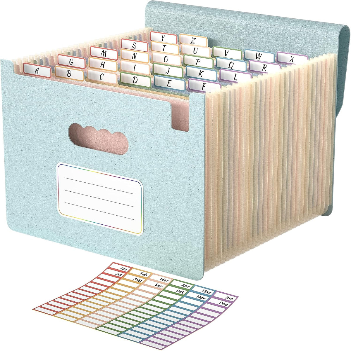 ABC life 26 Pockets Accordion File Organizer, Expanding File Folders