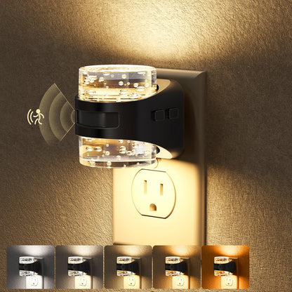 Briignite Night Light, Night Lights Plug into Wall, Soft White LED Nightlight for Kids, Adjustable Brightness 0-100LM, Dusk to Dawn Sensor, Soft Light for Bedroom, Hallway, Nursery, 2 Pack
