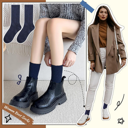 EBMORE Merino Wool Socks for Women Hiking Thermal Warm Winter Thick Boot Cozy Crew Comfy Work Socks for Ladies 5 Pairs