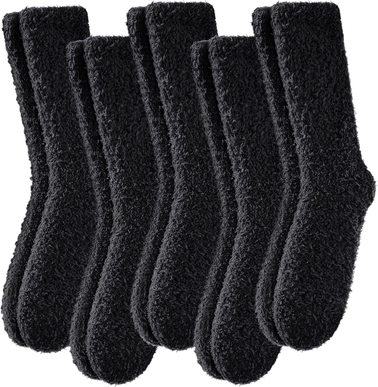 MQELONG Fuzzy Socks for Men & Women Cozy Fluffy Winter Warm Slipper Socks Microfiber Soft Home Sleeping Socks