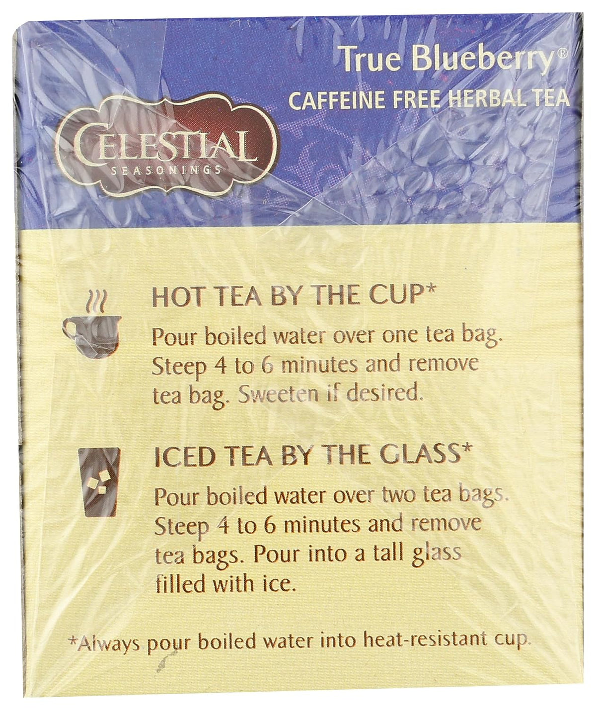 Celestial Seasonings Herbal Tea, True Blueberry, 20 count, 1.6 Ounce (mburring)