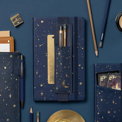 IF Compact Book Light - Moon & Stars, Dark Blue/Gold