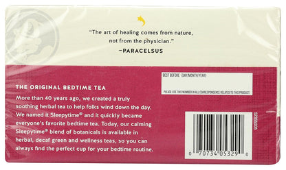 Celestial Seasonings Wellness Tea, Sleepytime Echinacea Complete Care, 20 Count Box