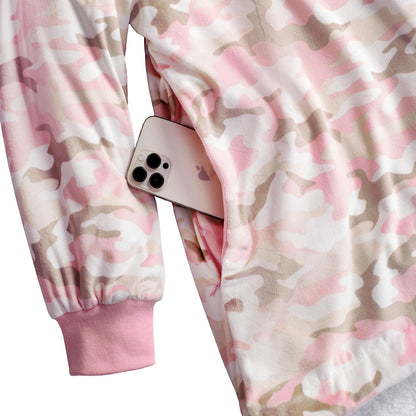 Bare Home Wearable Blanket Hoodie - Soft Plush Sherpa - Warm and Cozy - Oversized Wearable Blanket