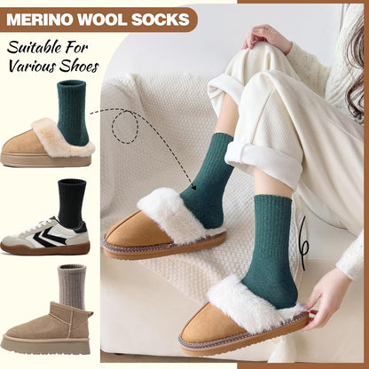 EBMORE 5 Pairs Women Merino Wool Boot Socks Warm Thermal Winter Thick Hiking Cozy Cabin Crew Comfy Socks for Ladies