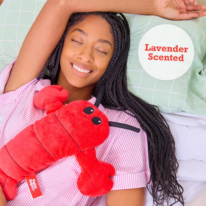 Menstruation Crustacean Lobster by Relatable, Microwavable Heating Pad for Period Cramps, Cuddly Plushies, Great Gift Ideas for Loved Ones of All Ages, Includes 1 Lavender Scented Heating Pad Plushy