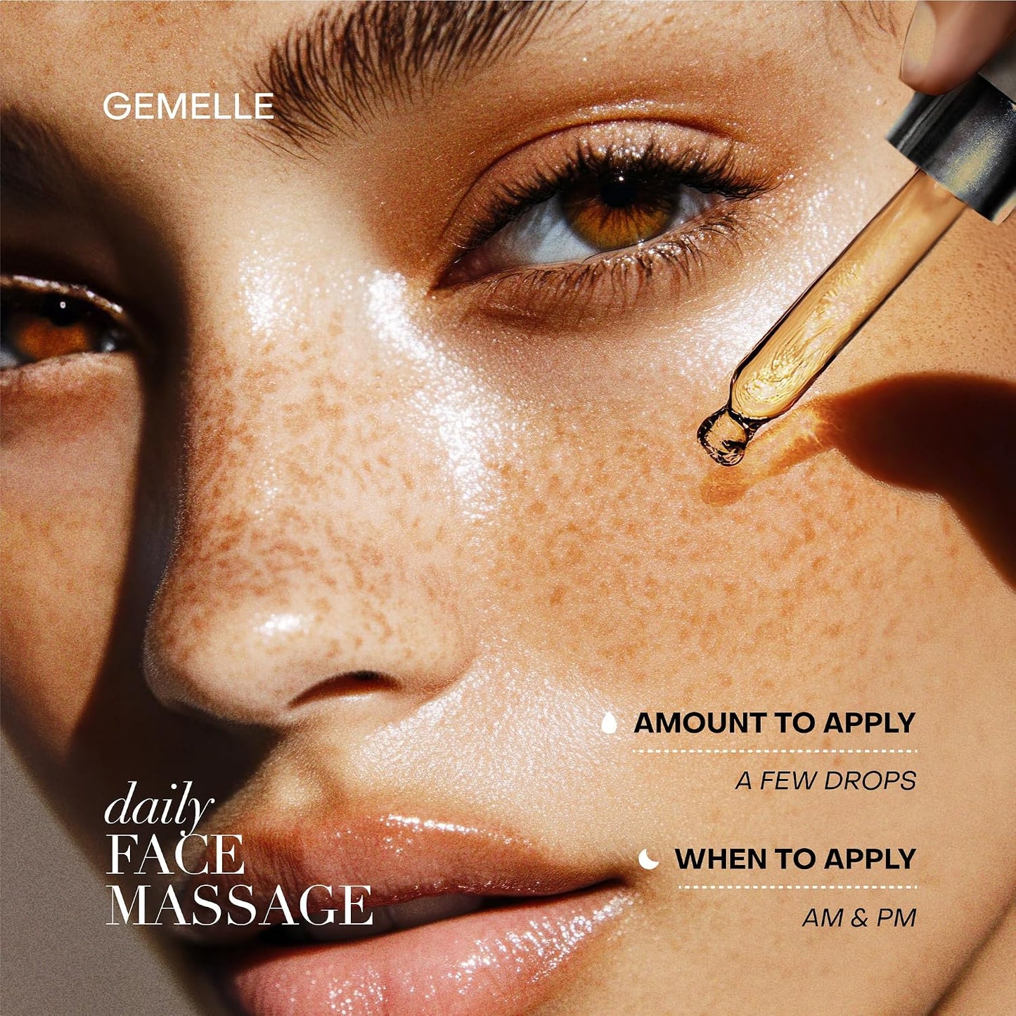 GEMELLE Lymphatic Gua Sha Face Oil | 10x Award Winner | Vitamin C,E & A | Detox, Plump, Sculpt, Hydrate | High-Altitude Rosehip | Natural Botanical for Gua Sha Facial Tools, Lymphatic Drainage - 15ml