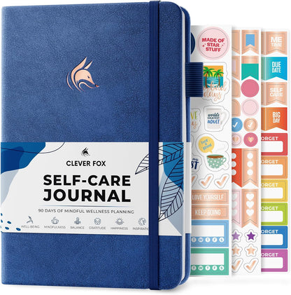 Clever Fox Self-Care Journal for Women, Daily Planner 5.8x8.3 Aquamarine