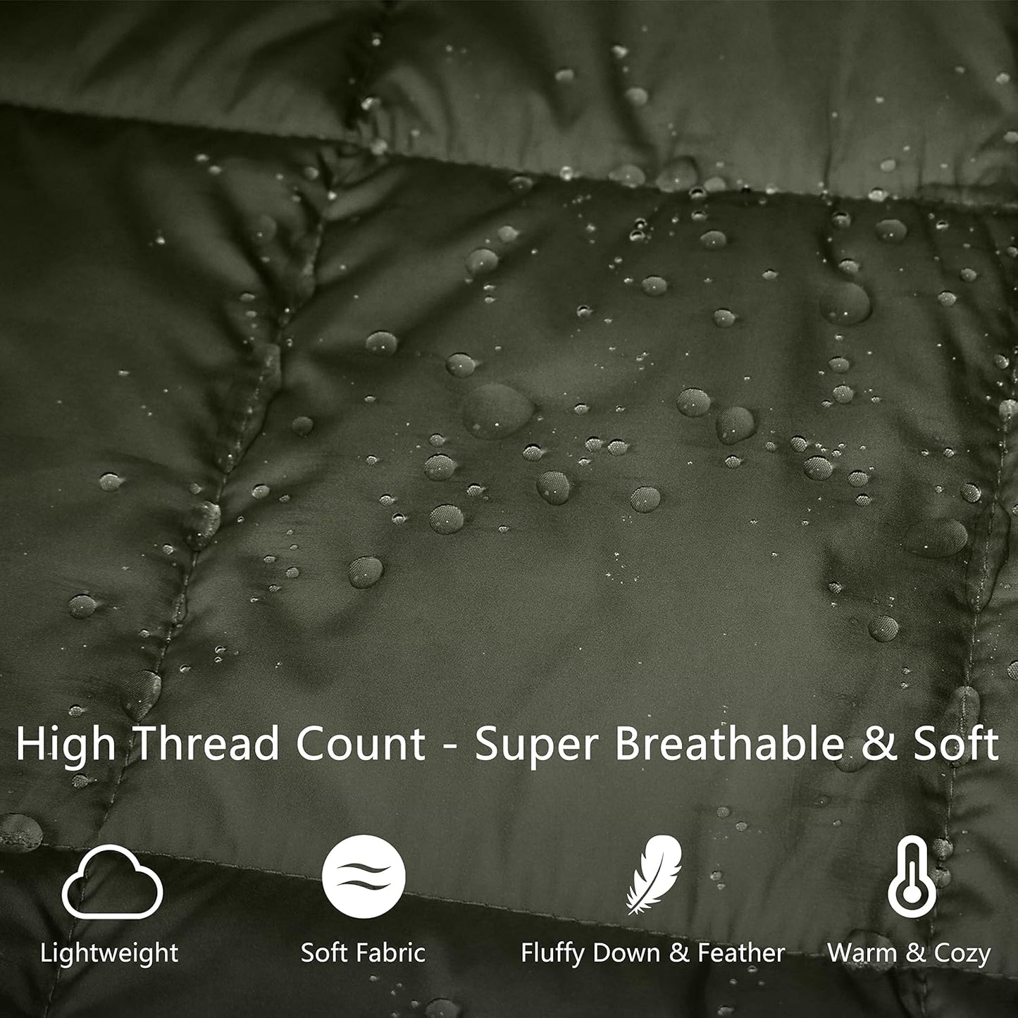 Mini Camping Blanket,Lightweight Puffy Blanket Packable Throw Blanket Waterproof Windproof for Outdoors, Travel, Beach, Airplane, Hiking