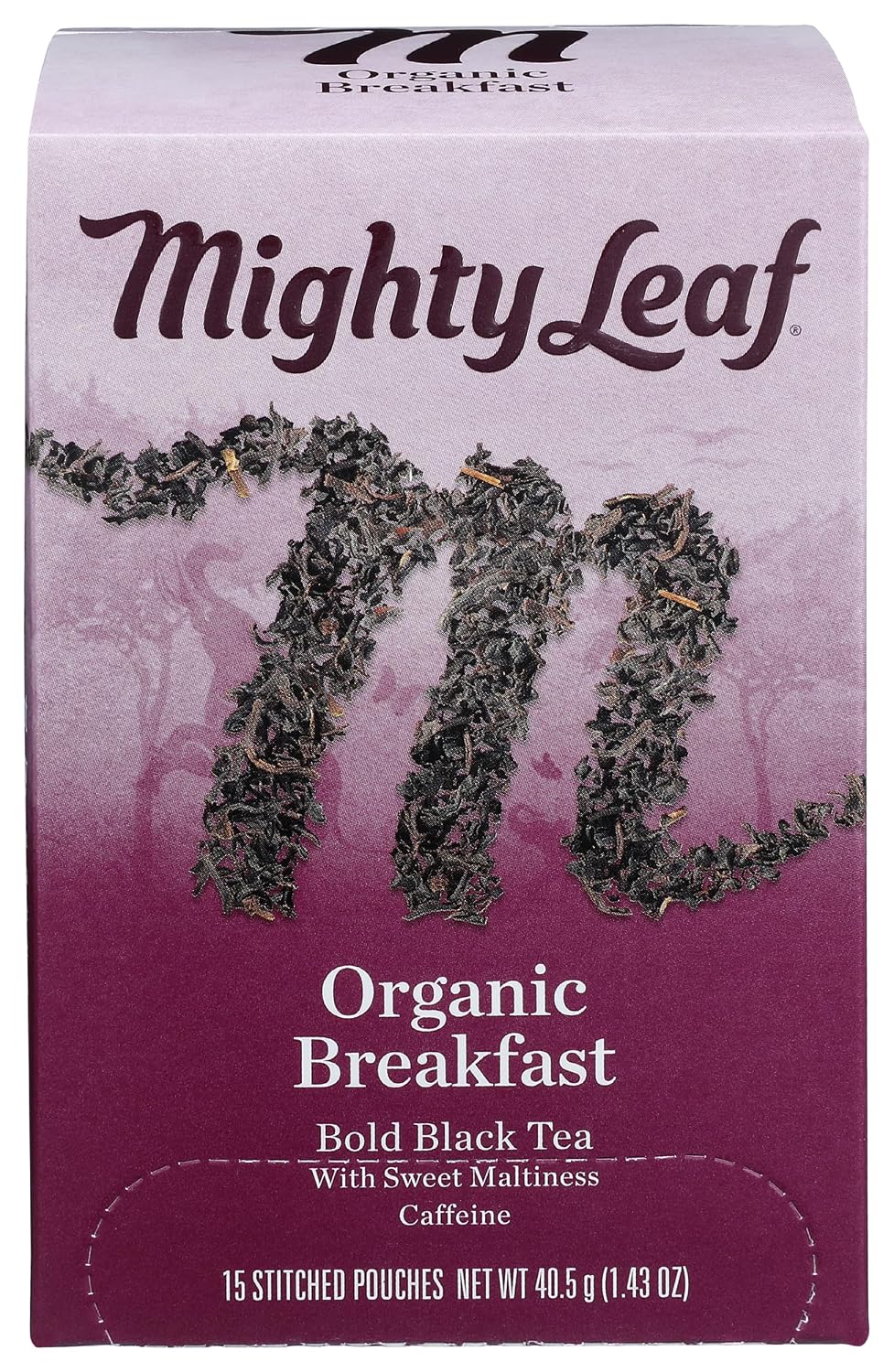 Mighty Leaf Tea Organic Breakfast Hand-Stiched Tea Bags, 15 ct