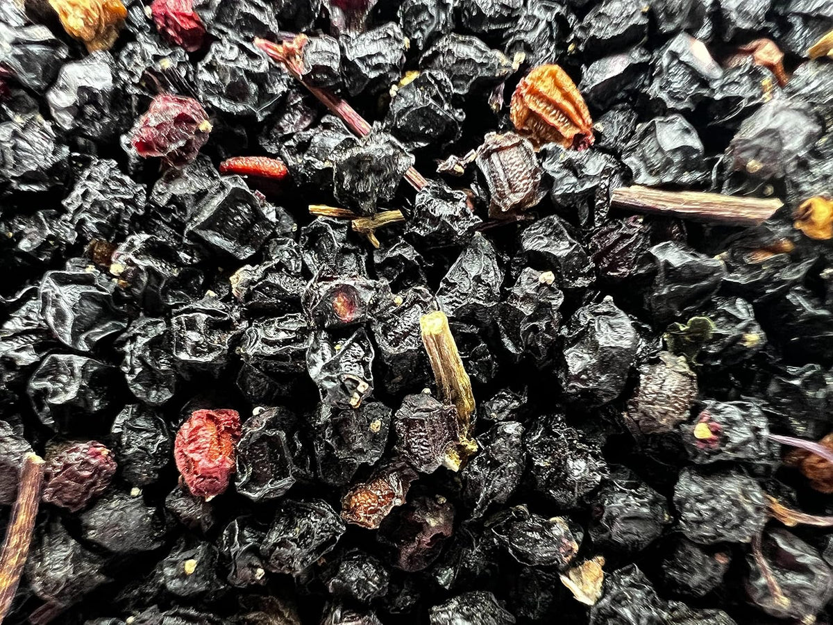 U.S. Wellness Naturals Elderberries – 1lb (Real Wild Harvest) | 100% USDA Certified Organic | Bulk Black Dried Elderberry | for Making Elder Syrup, Gummies, Tea - Raw Vegan Sambucus Nigra