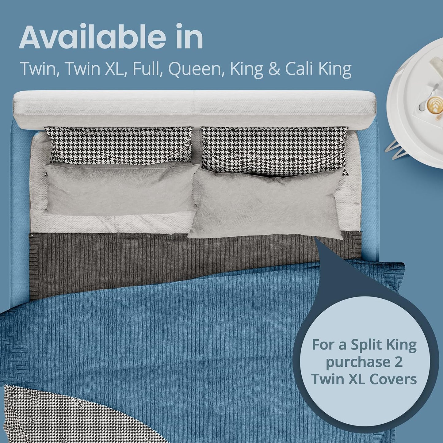 SafeRest Waterproof Queen Size Mattress Protector - Viscose Derived from Bamboo - Fitted with Stretchable Pockets - Machine Washable Viscose Blend Mattress Cover for Bed