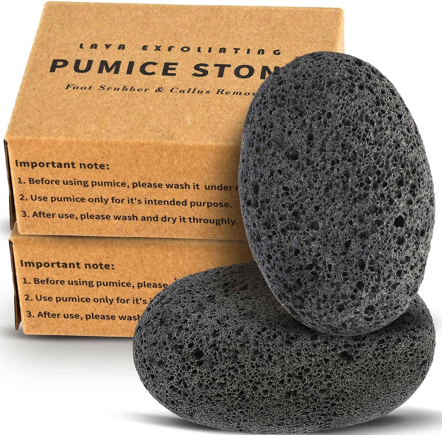 Maryton Foot Pumice Stone for Feet Hard Skin Callus Remover and Scrubber (Pack of 4) (Blue)