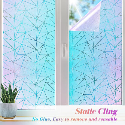 Coavas Blackout Window Privacy Film, Geometric Pattern, 11.8" x 78.7"