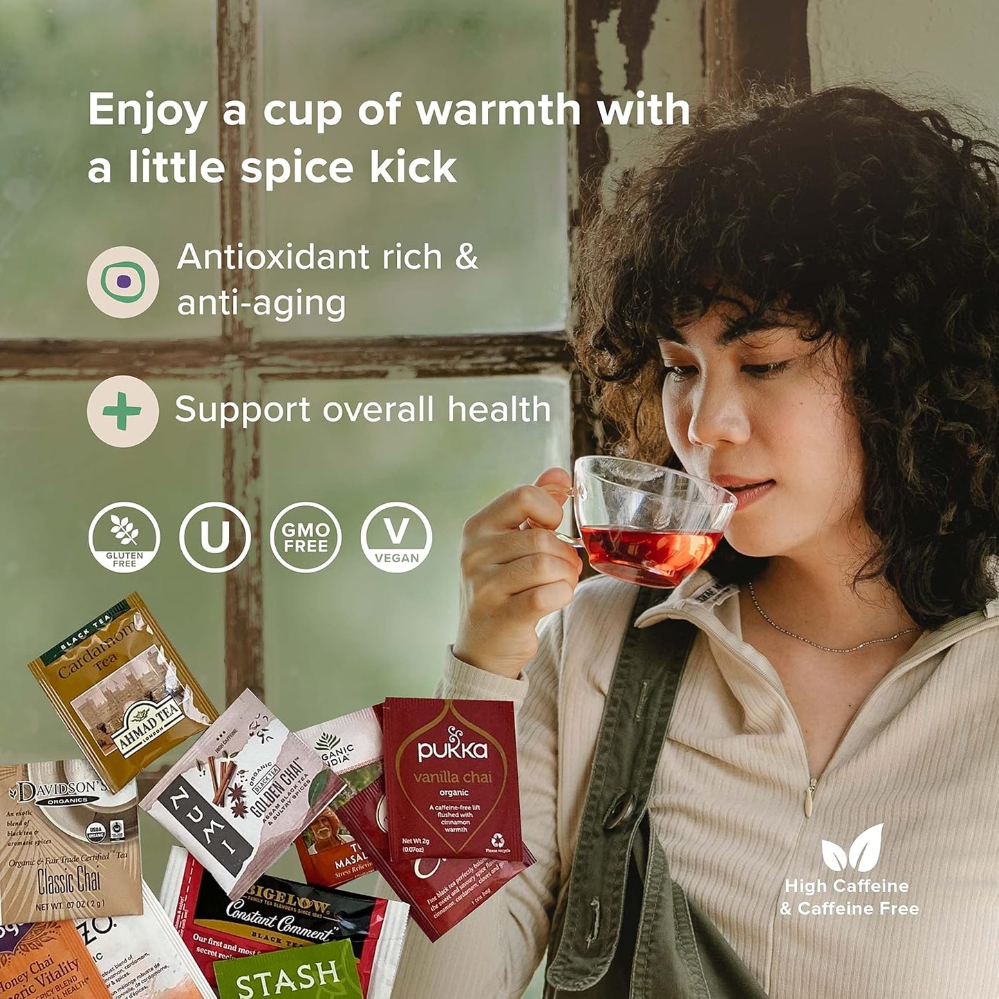 Sippingly Night Time Tea Sampler – 40 Herbal Teas – 10 Flavors from Top Brands – Chamomile, Lavender, Passionflower – Perfect Relaxation & Calm Support – Ideal Wellness Gift – Kosher, Gluten-Free