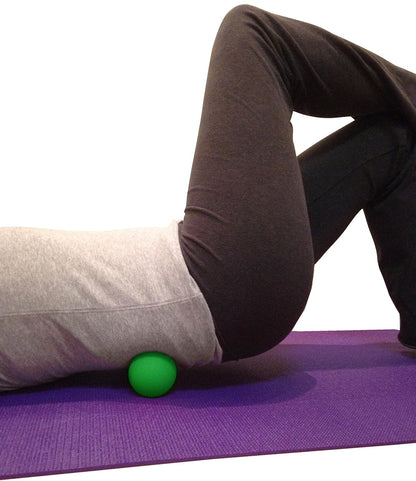 Kieba Massage Lacrosse Balls for Myofascial Release, Trigger Point Therapy, Muscle Knots, and Yoga Therapy. Set of 2 Firm Balls (Pink and Purple)