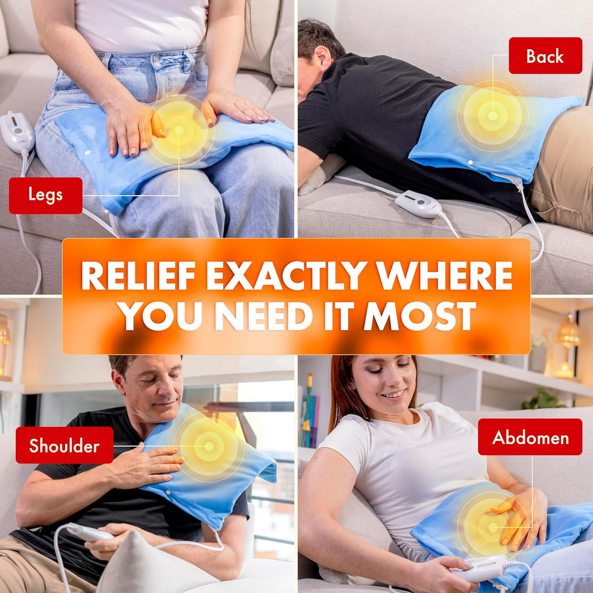 Deluxe Heating Pad Moist/Dry Heat Therapy