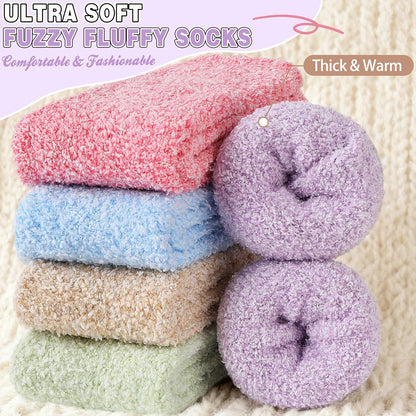 EBMORE Womens Fuzzy Socks Slipper Fluffy Cozy Comfy Cabin Plush Warm Winter Sleep Home Soft Socks