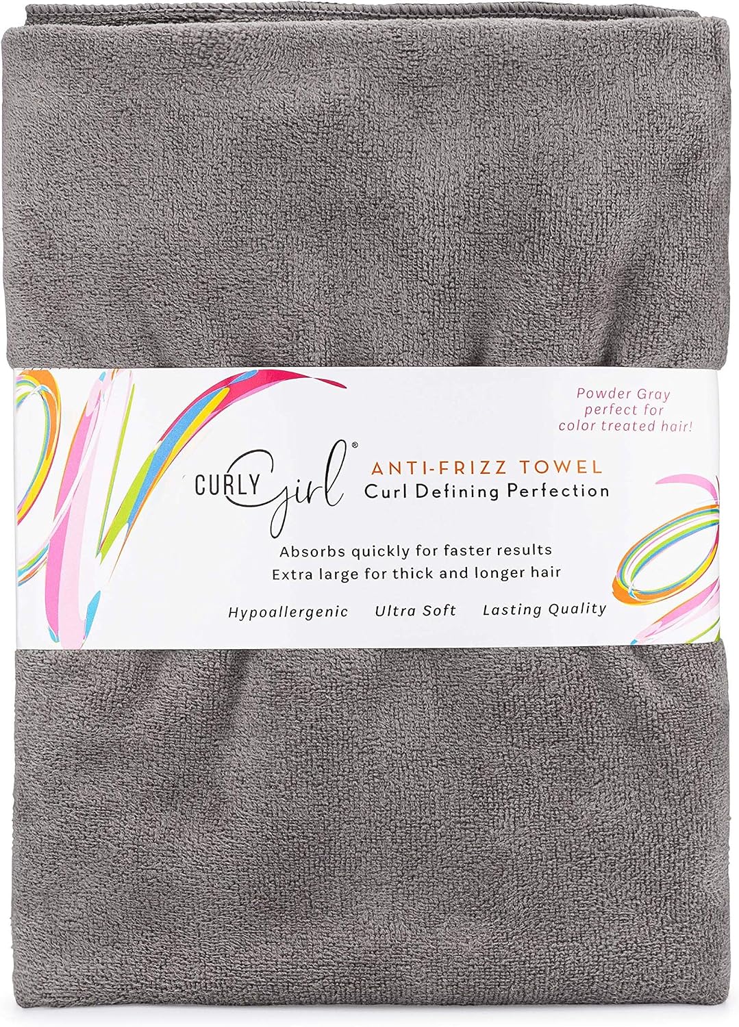Curly Girl Towel for Women with Curls, Anti-Frizz, Absorbent, Fast Drying, Curly Hair, Microfiber Hair Drying Towel for Curls